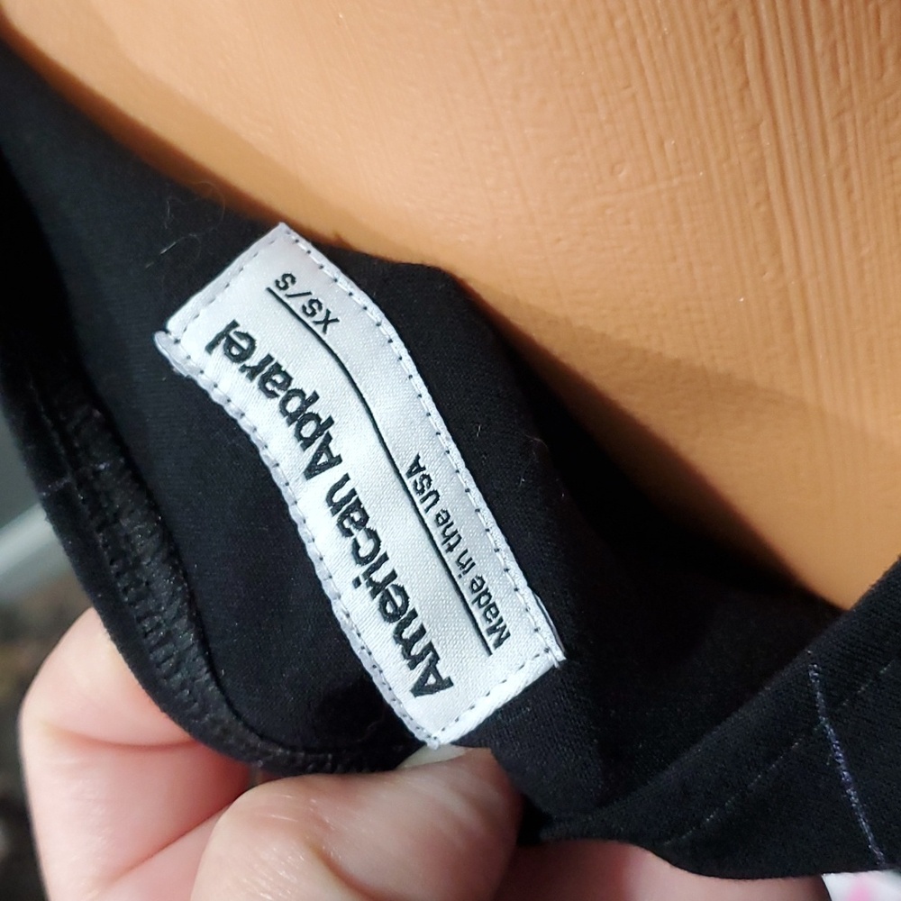 American Apparel plaid long 3/4 sleeve dress XS EUC - Picture 6 of 7